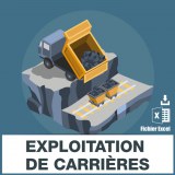 Emails des exploitations de carrières