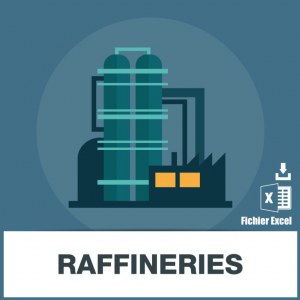 Base adresse e-mail des raffineries