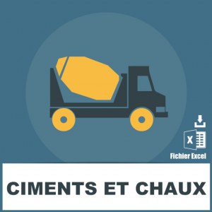 Emails fabrication de ciments et chaux