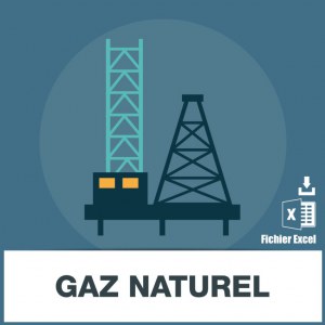 Base adresses emails gaz naturel