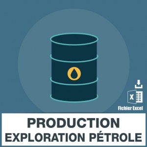 E-mail production exploration pétrole