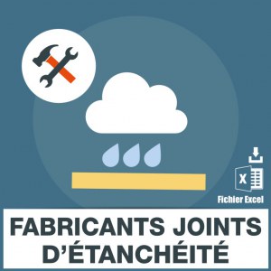 Emails fabricants joints d'étanchéité