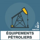 E-mails des équipements pétroliers