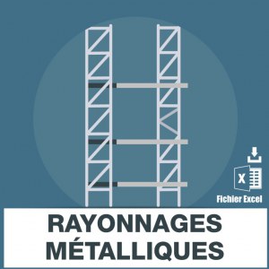 Base des adresses emails des rayonnages métalliques