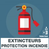 Emails des extincteurs protection incendie