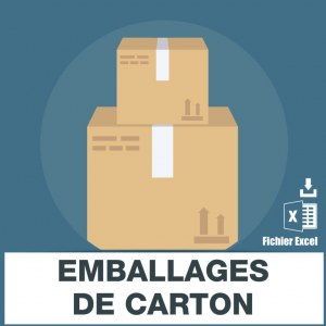 Emails des emballages carton