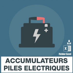 Adresses emails accumulateurs piles electriques