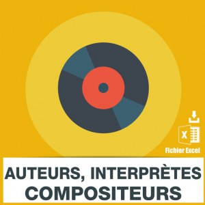 Emails auteurs compositeurs interpretes