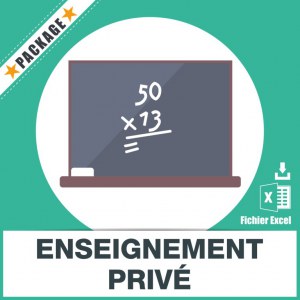 Adresses e-mails enseignement privé