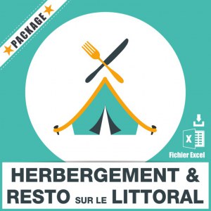 E-mails hébergement restauration sur littoral