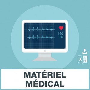 Adresses emails de matériel médical