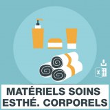 Emails matériel de soins et d'esthétique corporels