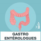 Adresse e-mails gastro-entérologues