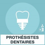 Adresses emails prothésistes dentaires