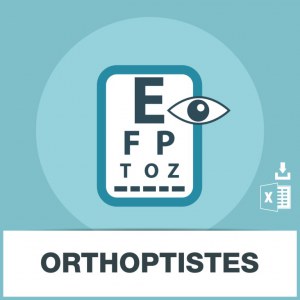 Adresses e-mails orthoptistes