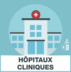 Base d'adresses emails d'hopitaux et cliniques