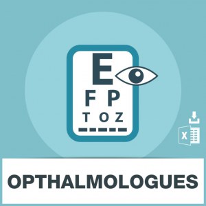 Base d'adresses emails d'ophtalmologues