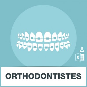 Base adresses e-mails orthodontiste