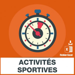 Adresses emails activités sportives