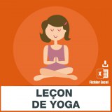 Emails des lecons de yoga