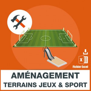 Emails aménagement terrains jeux et terrains de sport