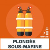 Adresse e-mail plongée sous-marine