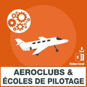 Adresses e-mails aéroclubs et écoles de pilotage