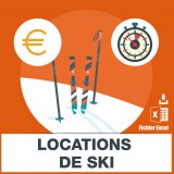 Adresses emails location de ski