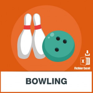 Adresses emails bowling