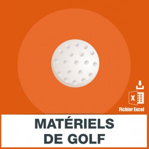 Adresses emails matériel de golf