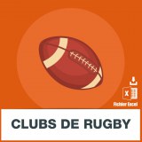 Adresses e-mails clubs de rugby