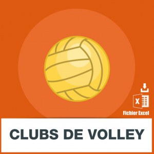 Adresses e-mails clubs de volley