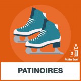 Base adresses e-mails patinoires