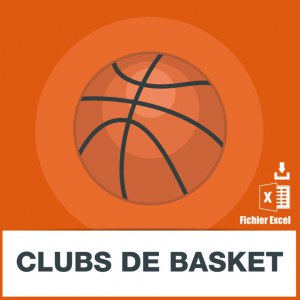 Adresses e-mails clubs de basket