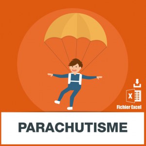 Base adresses e-mails parachutisme