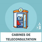 Adresses emails cabines de téléconsultation