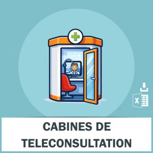 Adresses emails cabines de téléconsultation