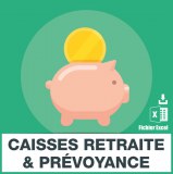 Emails caisses de retraite et prévoyance