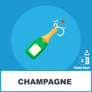 Emails producteurs vendeurs Champagne