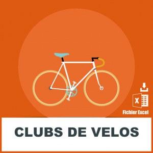 Base adresses emails clubs de vélo