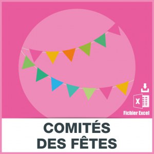 Adresses emails comités des fêtes