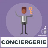 Base adresses emails conciergerie