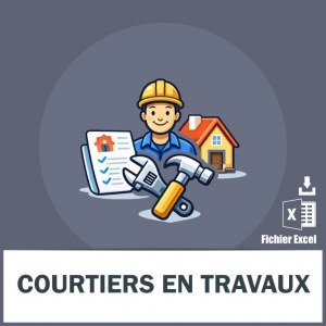 Adresses emails courtiers en travaux