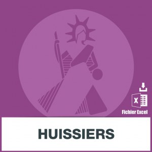 Base d'adresses emails d'huissiers