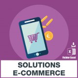 Emails des solutions e-commerce