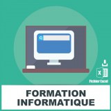 Emails formation informatique