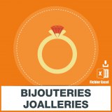 Adresses emails bijouteries joailleries