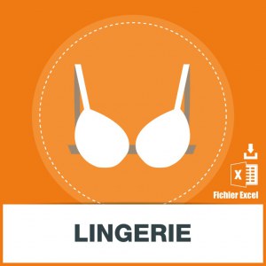 Base d'adresses emails de lingerie