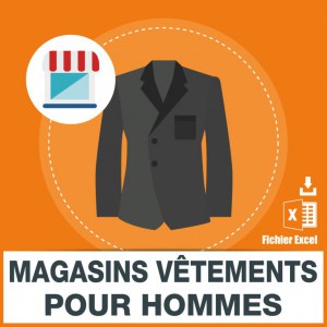 Emails magasins vêtements hommes