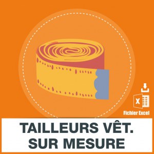 Base d'adresses emails des tailleurs de vetements sur mesure